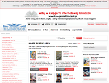 Tablet Screenshot of ksiegarniaklimczok.pl
